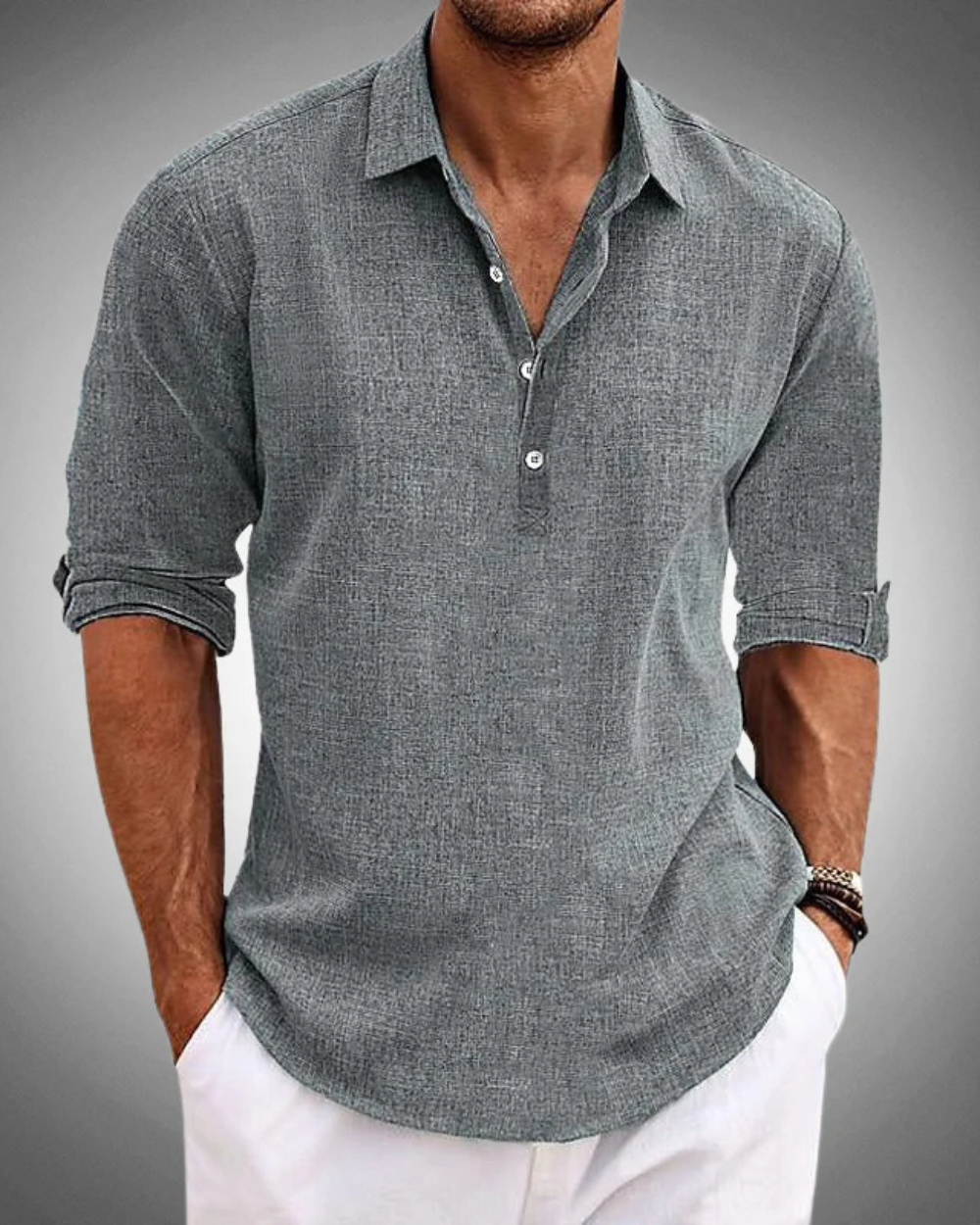 Camisa Fabio Clásica de algodón