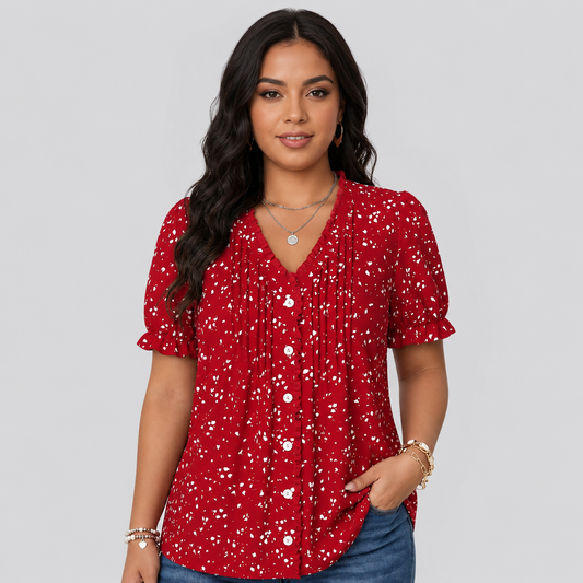 Maria| Blusa informal de estilo vintage