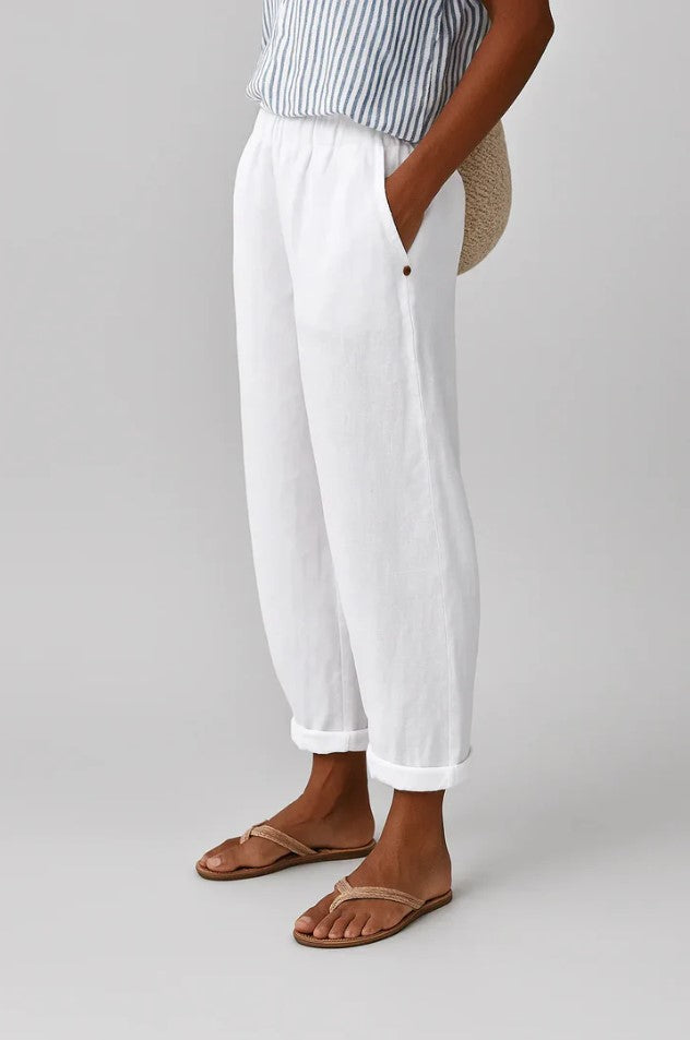 Estela| Pantalones atemporales con efecto lino