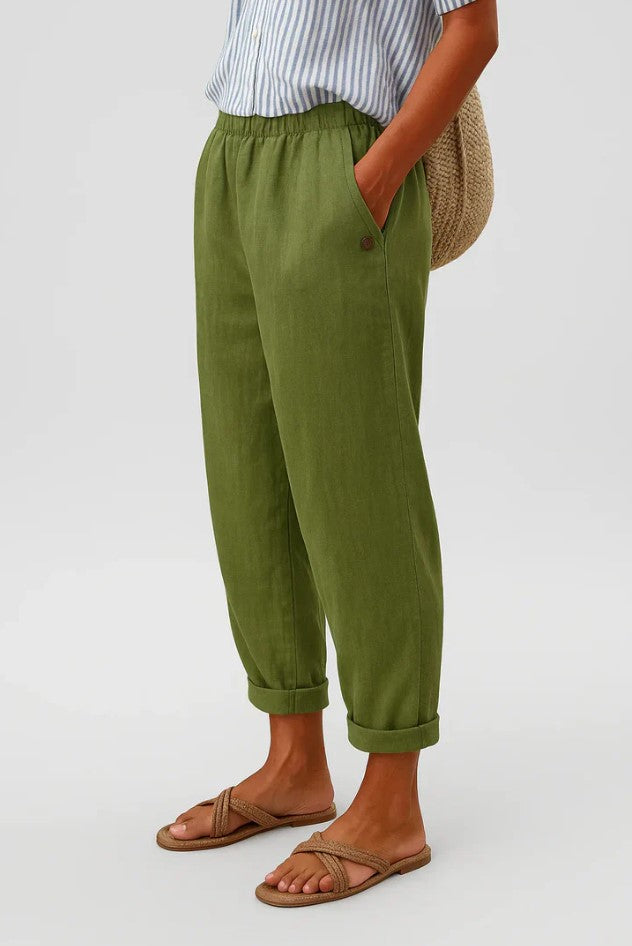 Estela| Pantalones atemporales con efecto lino
