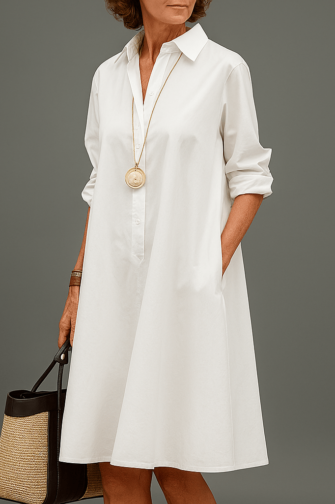Sandra| Vestido midi elegante y refinado